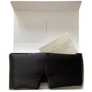 Silk Sleep Mask, Black Dore & Rose, Adjustable, Mulberry Silk, luxury